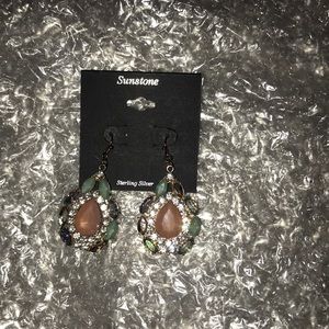 Sunstone earrings